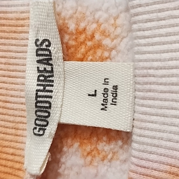 Colorful Tie-Dye Boxy Soft Sweatshirt Boatneck Large - Picture 7 of 10